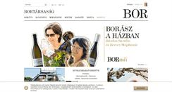 Desktop Screenshot of bortarsasag.hu